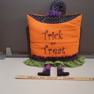 Halloween Witch Pillow Decor